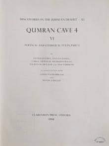 Discoveries in the Judaean Desert | Volume XI. Qumran Cave 4: VI: Poetical and Liturgical Texts, Part 1